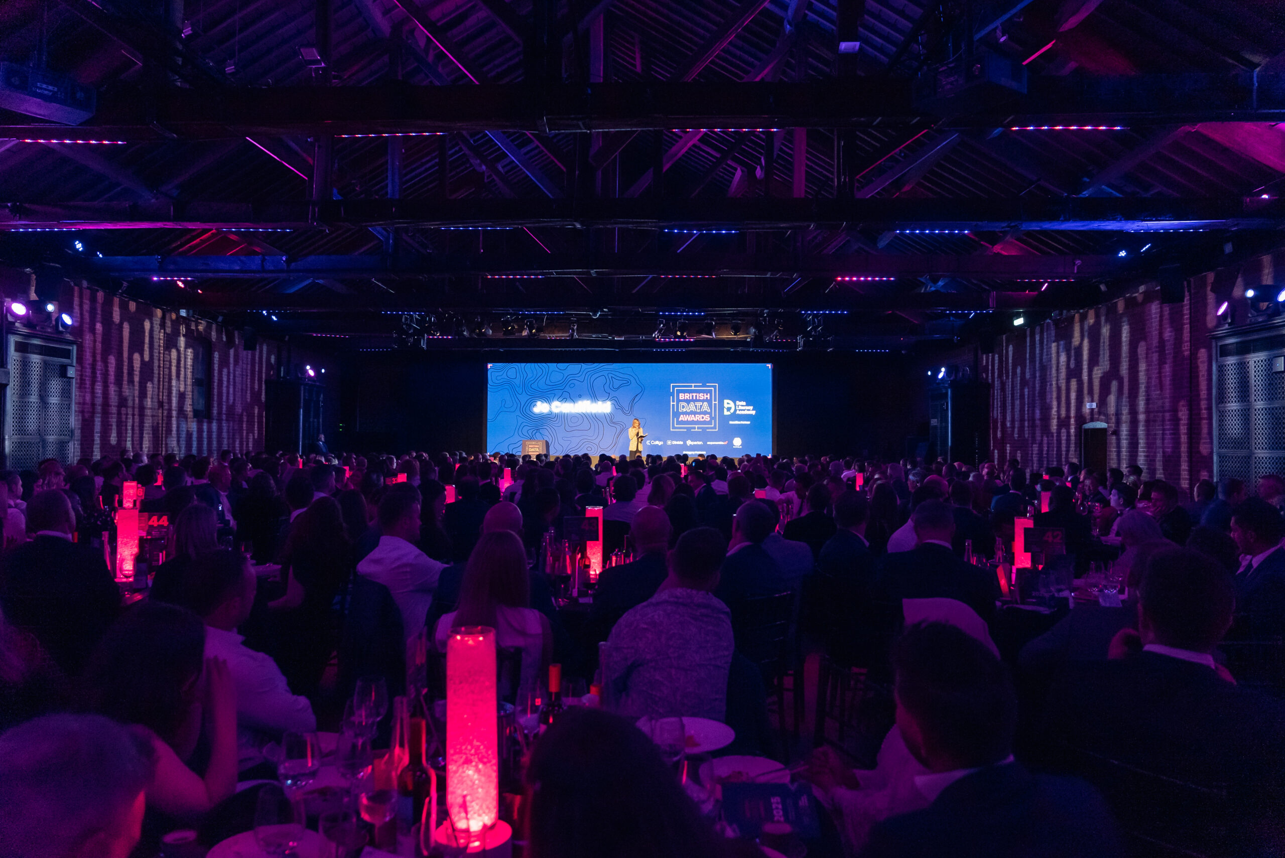 A packed audience at the British Data Awards 2025 ceremony, where Intent HQ were presented with “Analytics Company of the Year award”.